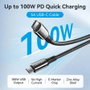 Vention Cable USB 2.0 USB-C a USB-C 100W 2m Negro CTKBH